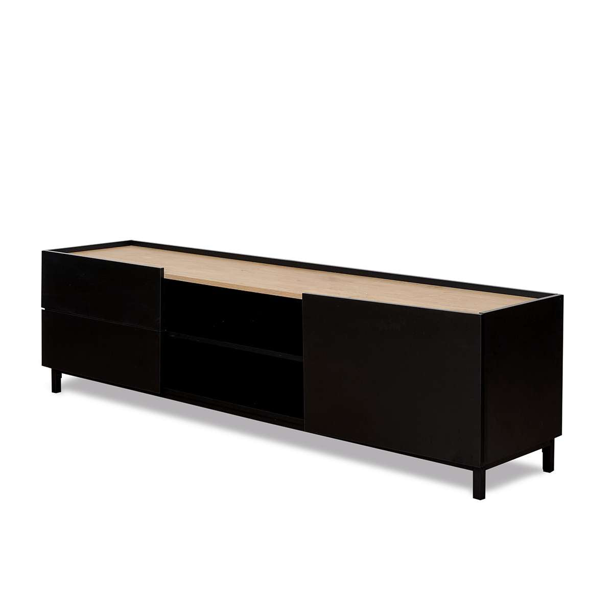 Murphy Entertainment Unit - Black/Natural