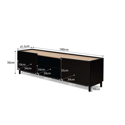 Murphy Entertainment Unit - Black/Natural