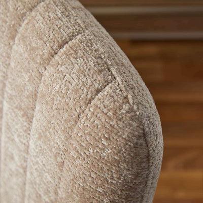 Luca Chrome Office Chair - Natural