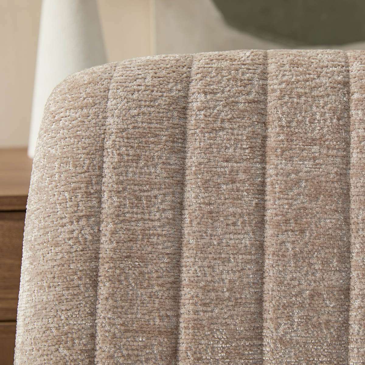 Luca Chrome Office Chair - Natural