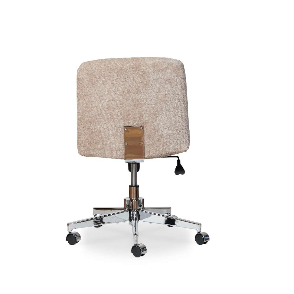 Luca Chrome Office Chair - Natural