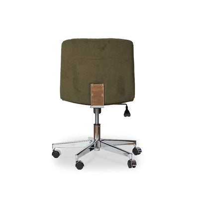 Luca Chrome Office Chair - Green