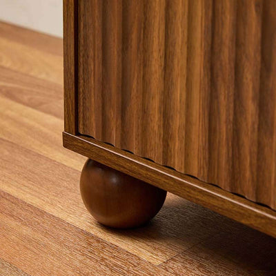 Deven Ball Feet Buffet - Walnut