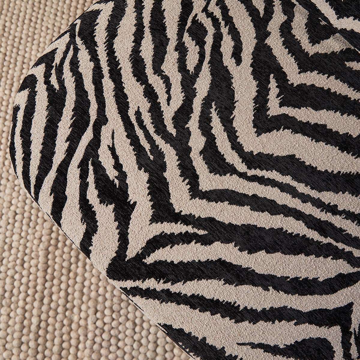 Ted Zebra Occasional Chair - Natural/Black