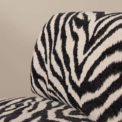 Ted Zebra Occasional Chair - Natural/Black