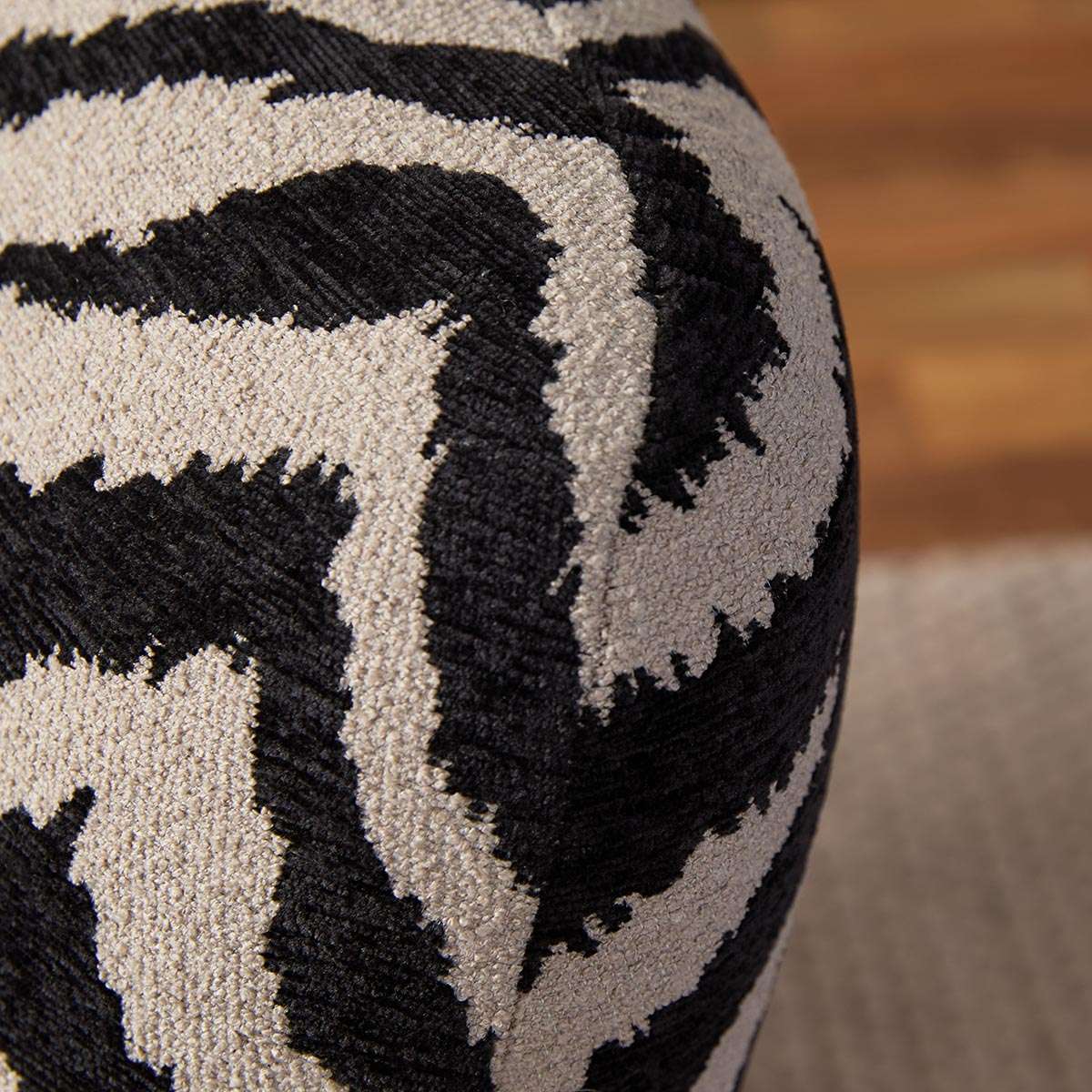 Ted Zebra Occasional Chair - Natural/Black