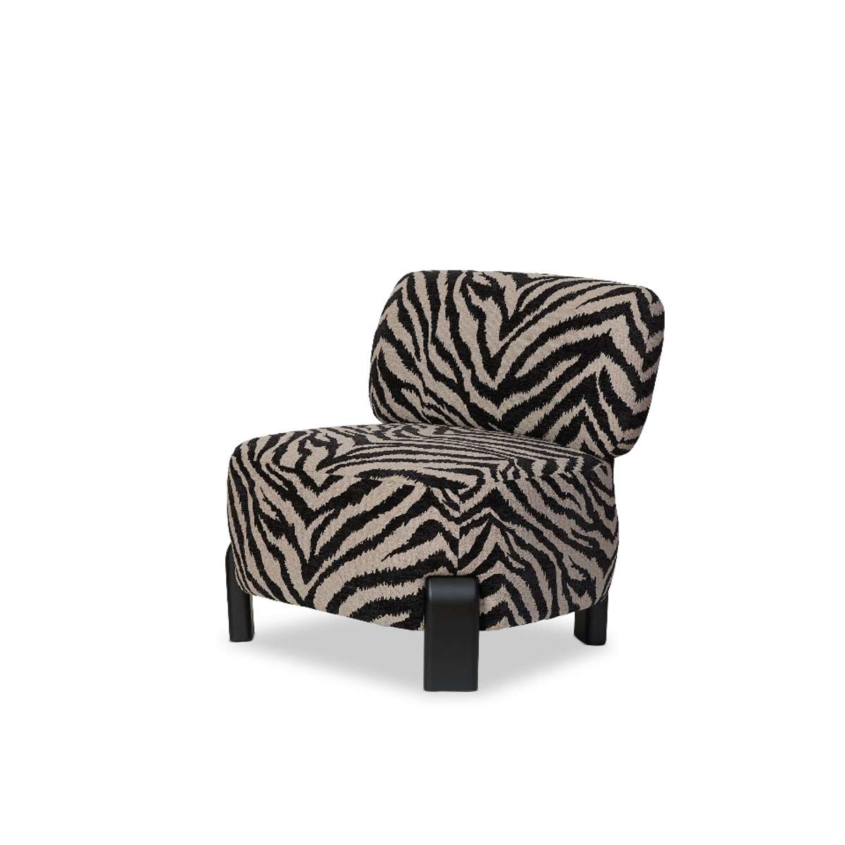Ted Zebra Occasional Chair - Natural/Black