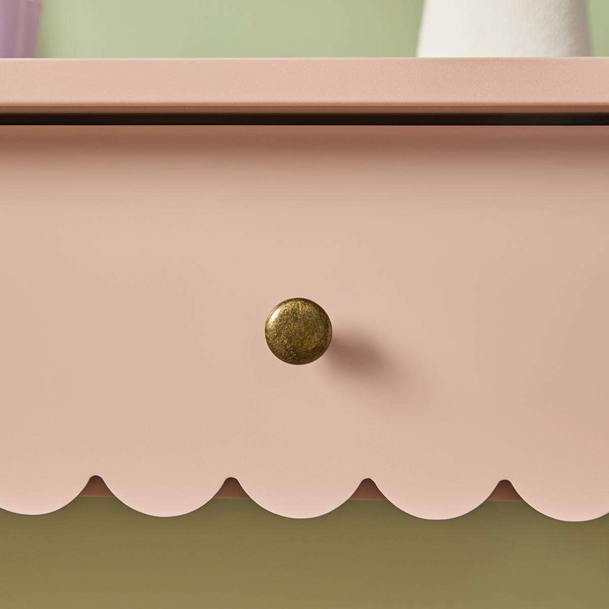 Maisie Scalloped Desk - Pink