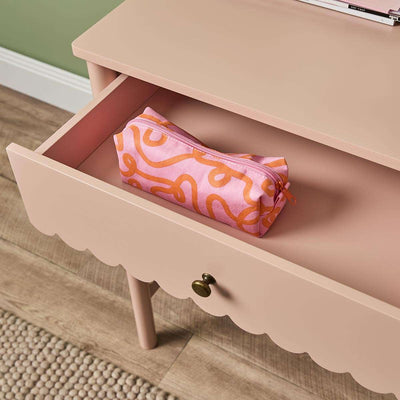 Maisie Scalloped Desk - Pink