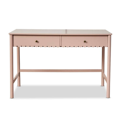 Maisie Scalloped Desk - Pink