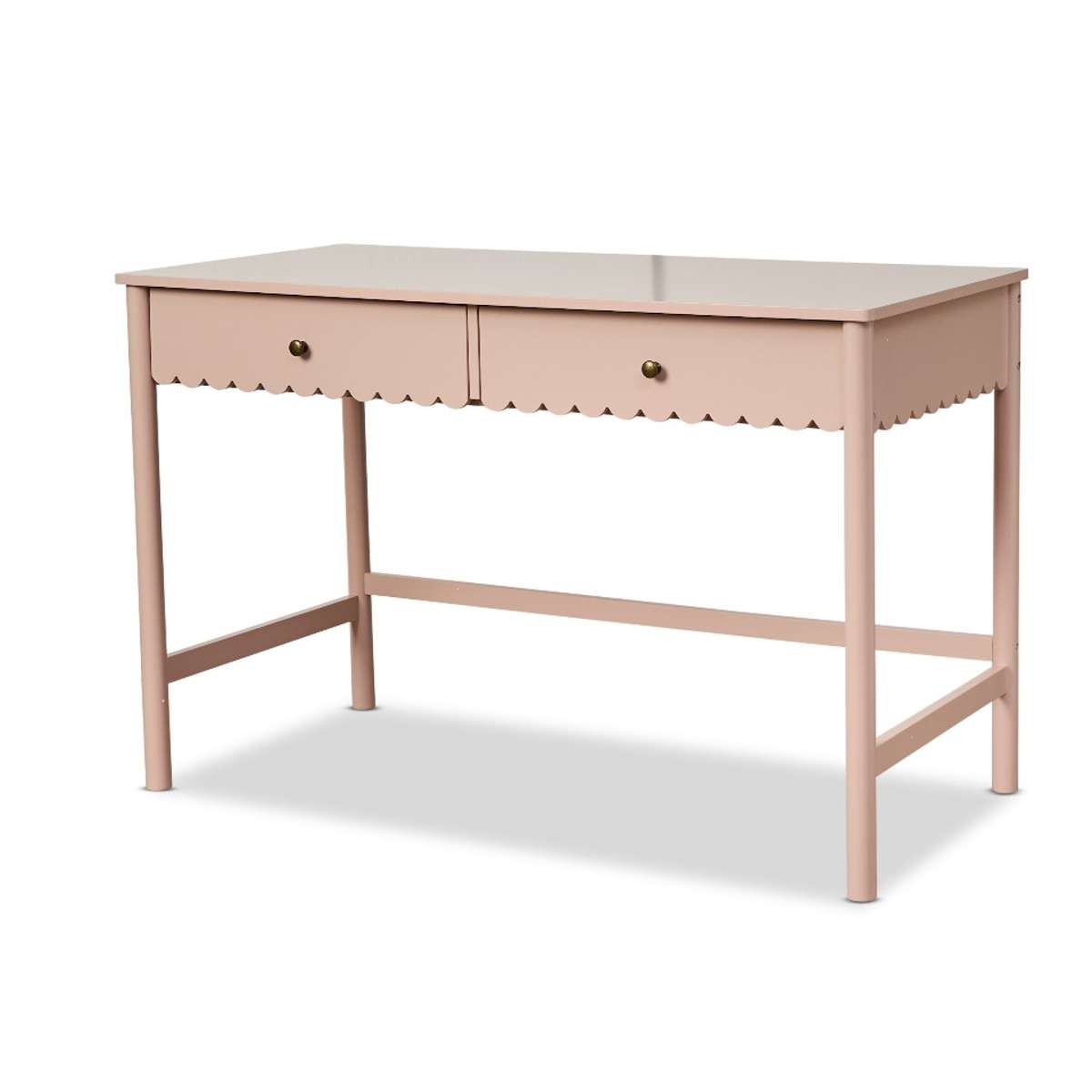 Maisie Scalloped Desk - Pink