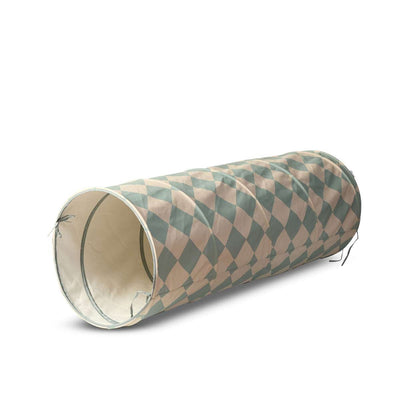 Tunnel - Green/Cream Checkerboard
