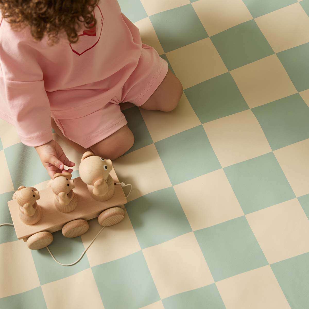 Padded Play Mat Reversible - Green