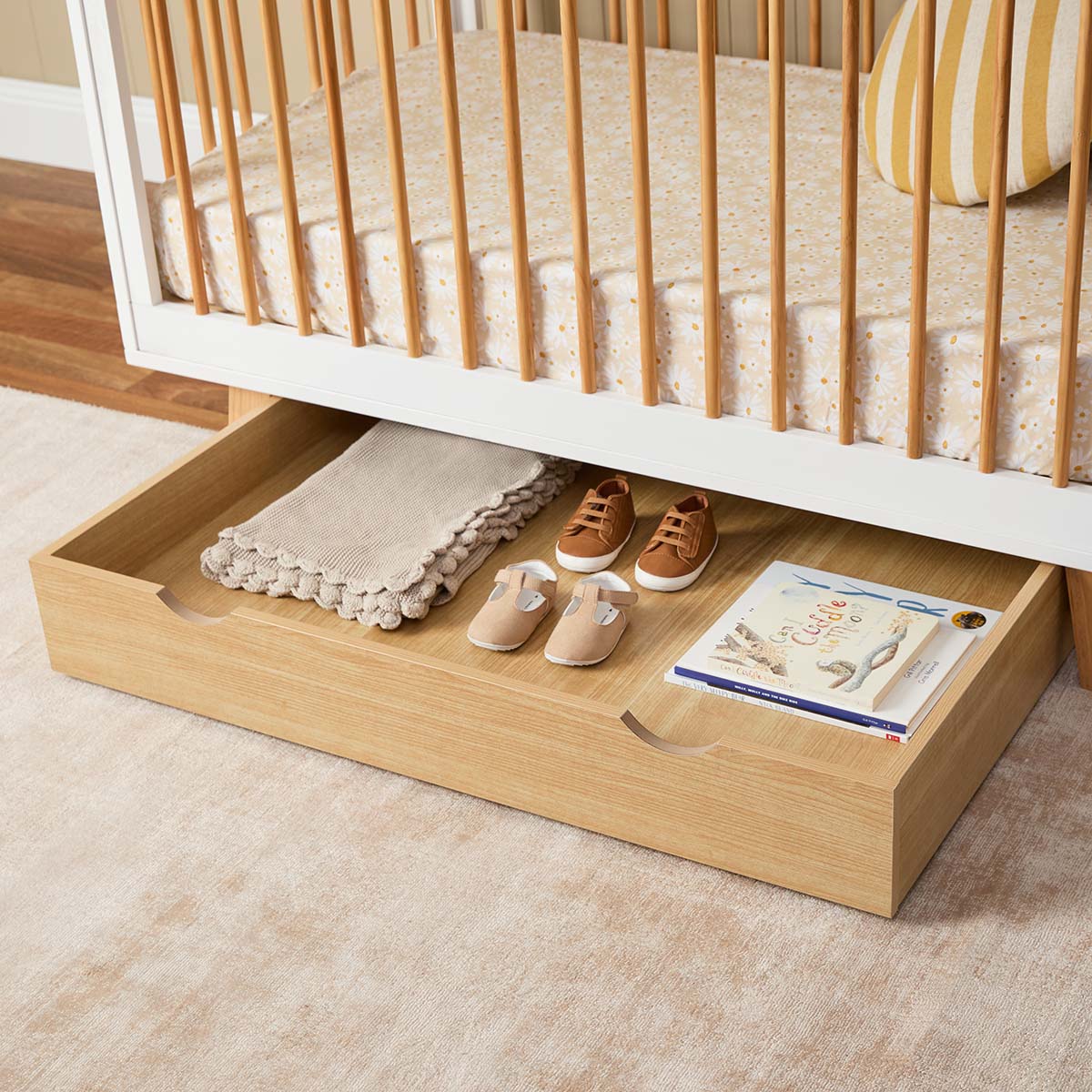 Mocka Under Cot Storage - Natural