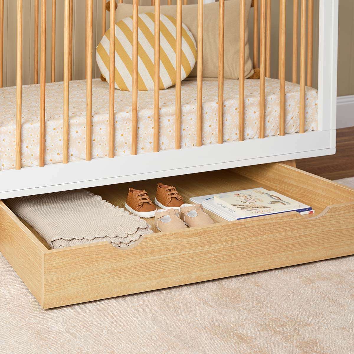Mocka Under Cot Storage - Natural