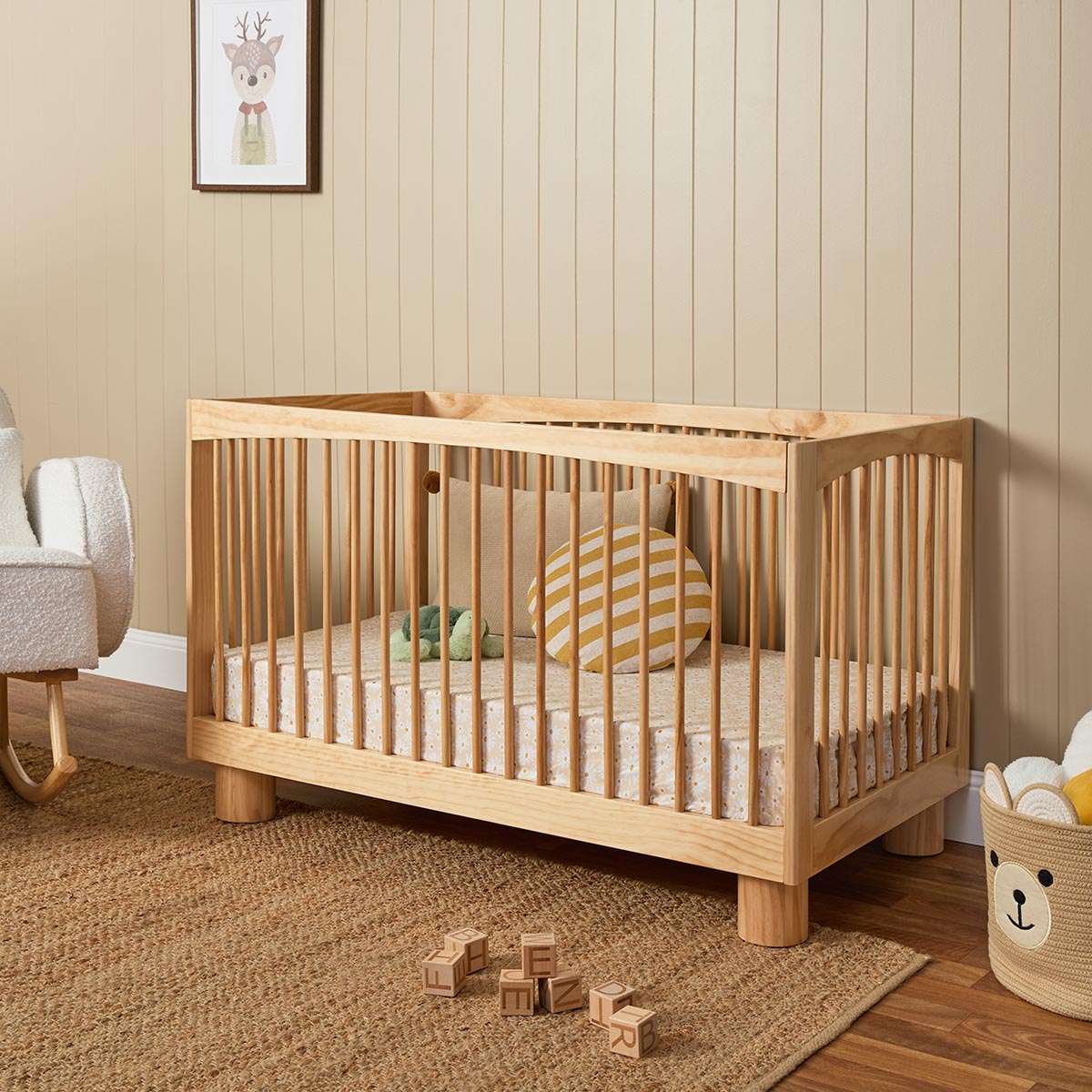 Addison Natural Four Piece Nursey Set