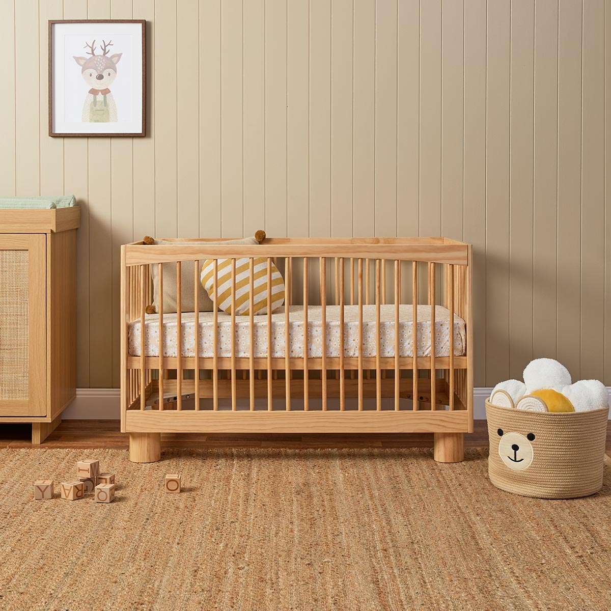 Addison Cot - Natural