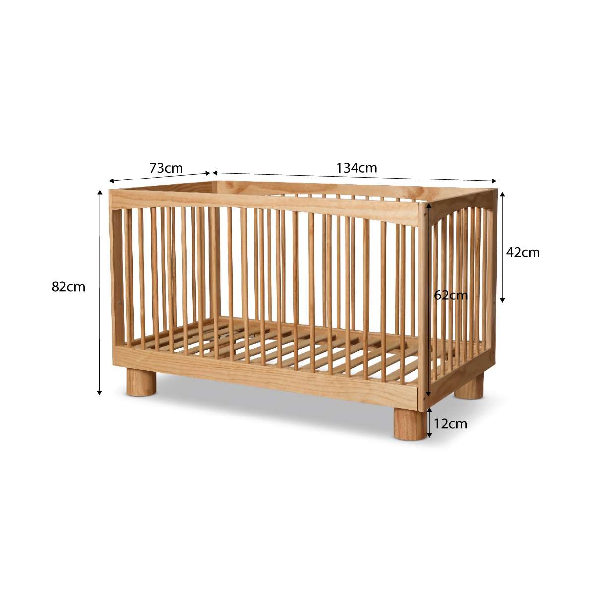 Addison Natural Four Piece Nursey Set