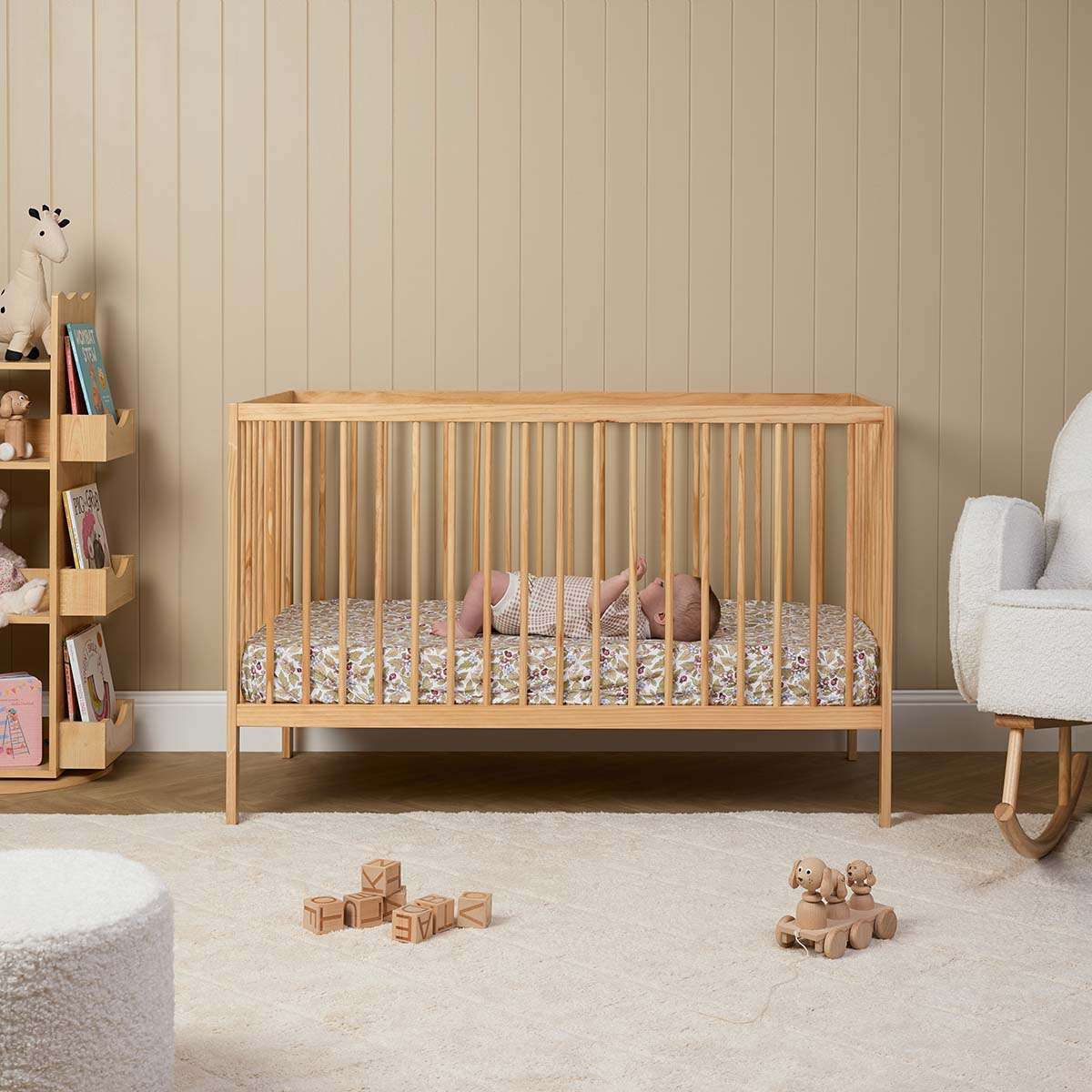Mocka Dream Cot - Natural