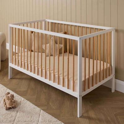 Mocka Dream Cot - White/Natural