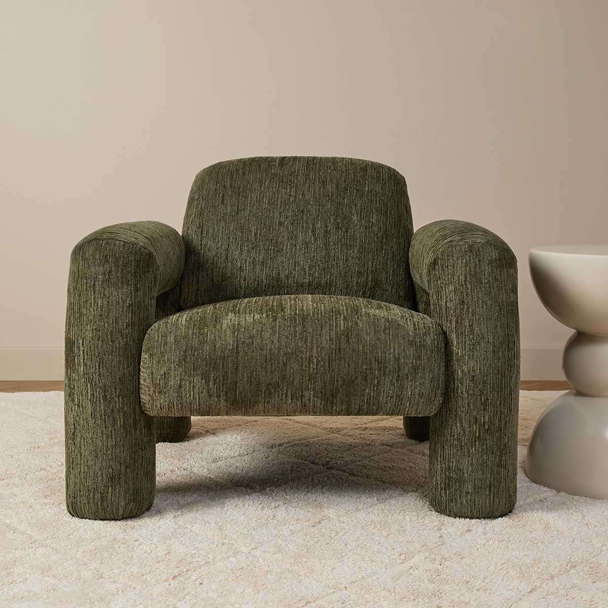 Felix Occasional Chair - Dark Green