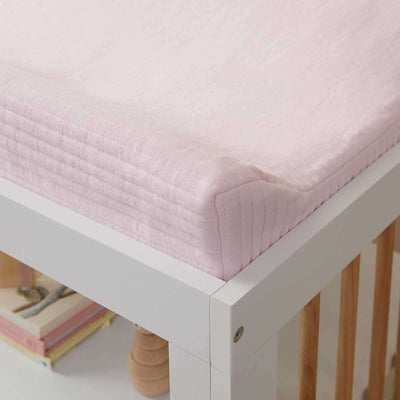 Mocka Cotton Change Mat Cover - Blush Pink