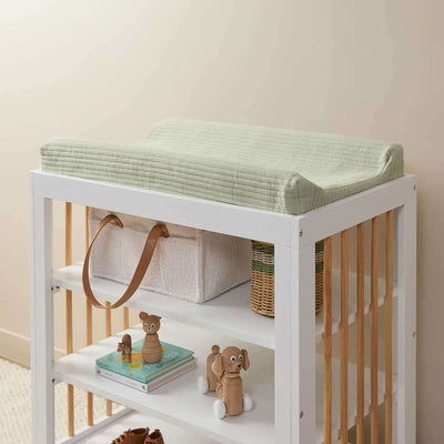 Mocka Cotton Change Mat Cover - Pistachio