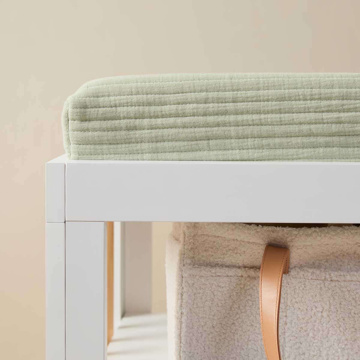 Mocka Cotton Change Mat Cover - Pistachio