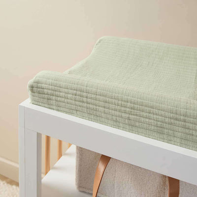 Mocka Cotton Change Mat Cover - Pistachio