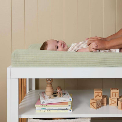 Mocka Cotton Change Mat Cover - Pistachio