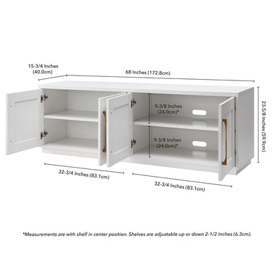 Tillman Rectangular TV Stand for TV's up to 75