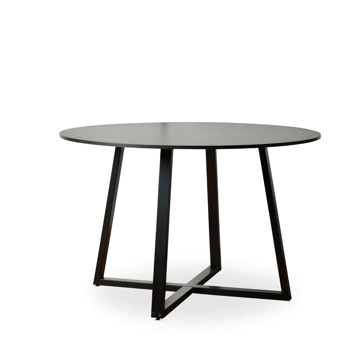 Kyoto Round Four Seater Dining Table - Black