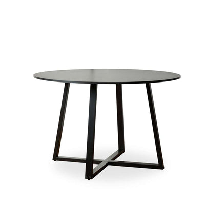 Kyoto Round Four Seater Dining Table - Black