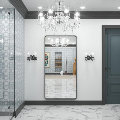 TokeShimi Modern Metal Frame Bathroom Vanity Wall Mirror