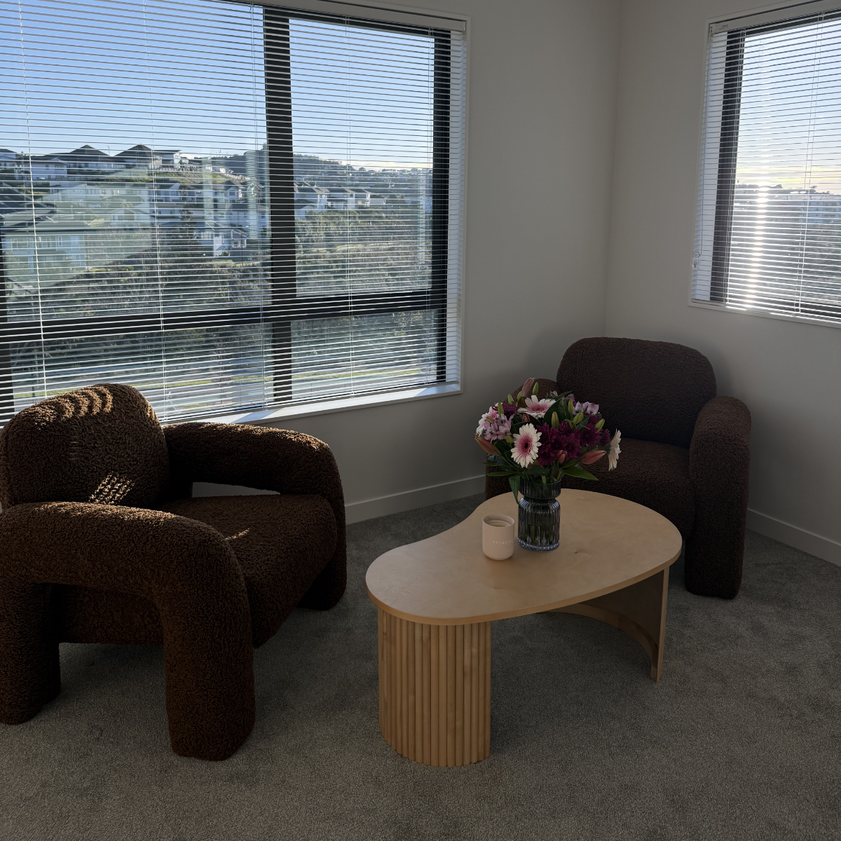 Eve Pebble Shaped Coffee Table - Birch