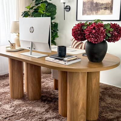 Otis Six Seater Dining Table - Pecan