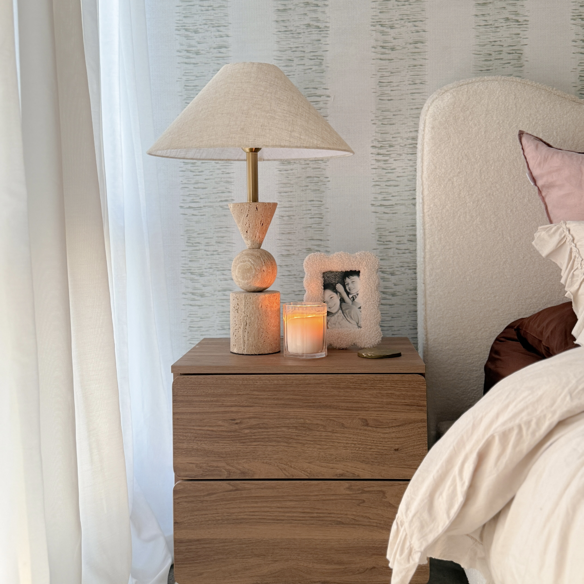 Travertine Table Lamp