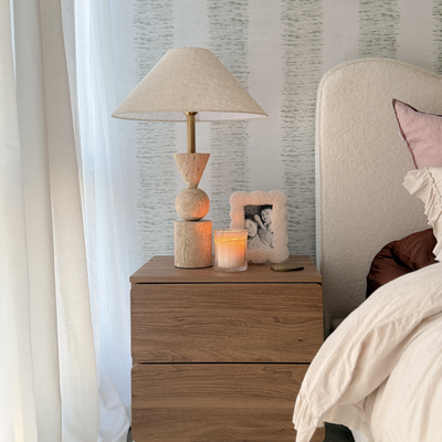Travertine Table Lamp