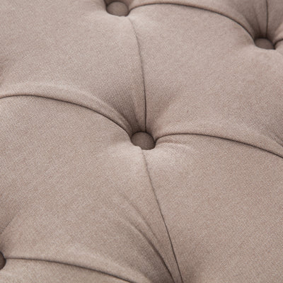 Upholstered Storage Bench Arm Bench Entryway Bench with Tufted Flip Top 50.4 Inches