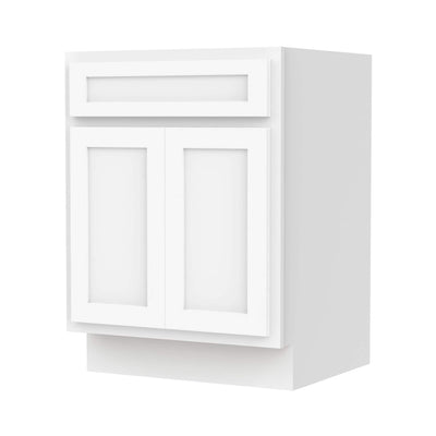 Vanity Art 24-inch Solid Wood Single Sink Bathroom Vanity Cabinet