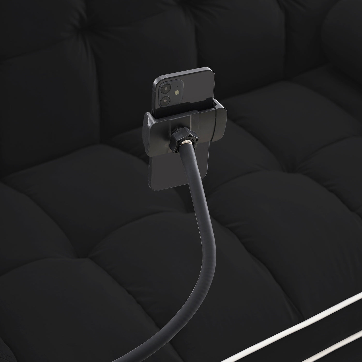 Velvet Convertible 55'' 2-Seater Sleeper Sofa with Pull-Out Bed, Adjustable Recline, Side Pockets, and Phone Holder