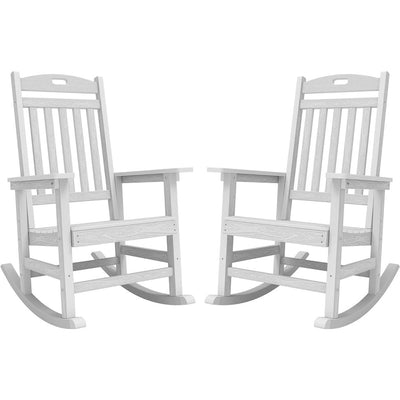 WINSOON All Weather Outdoor Rocking Chair, Set of 2