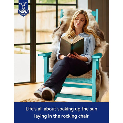 WINSOON All Weather Outdoor Rocking Chair, Set of 2