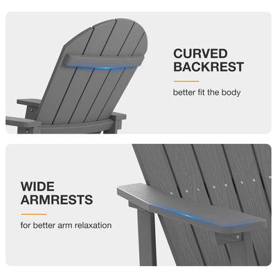 WINSOON All Weather Outdoor Rocking Chair, Set of 2