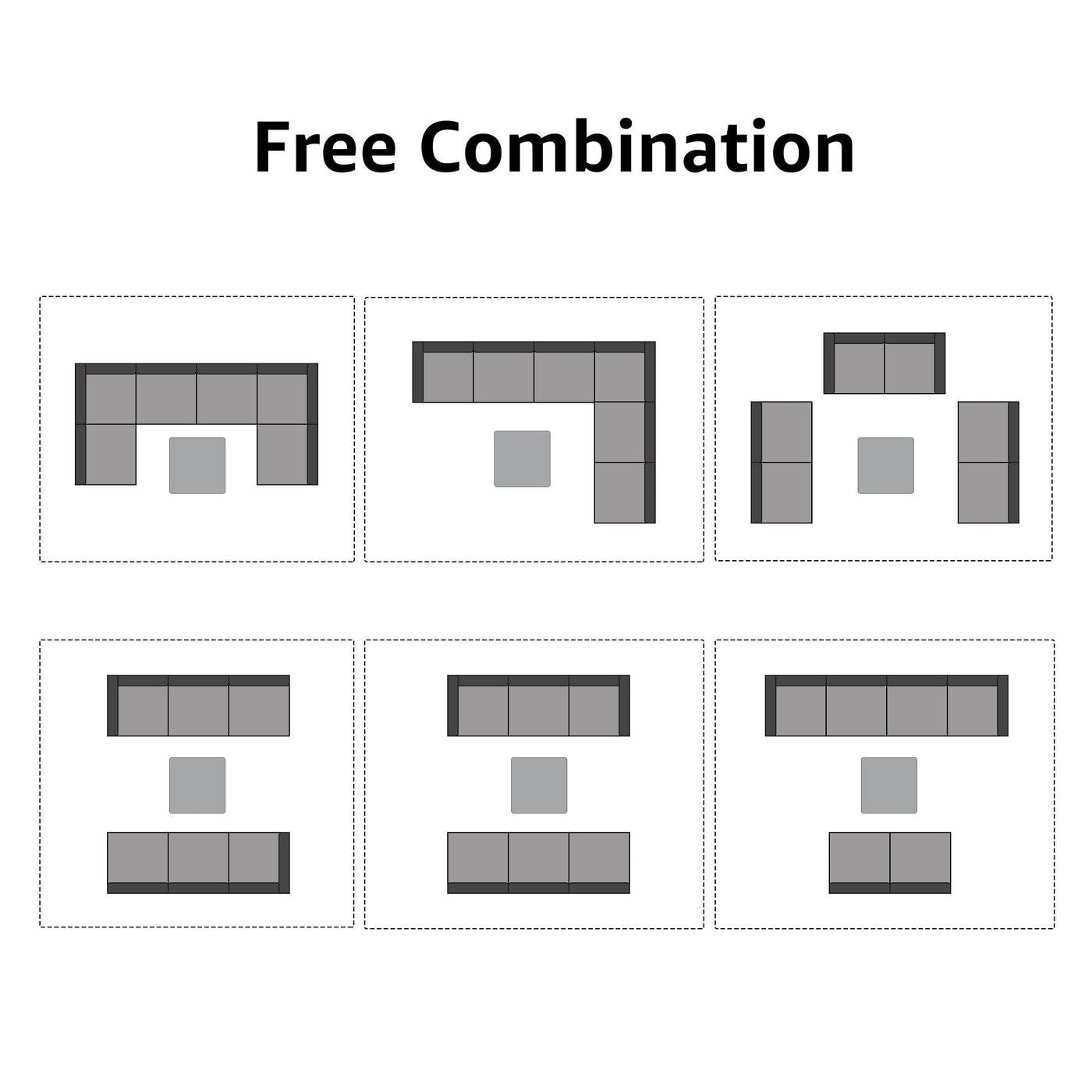 Wicker/ Steel 7-piece Outdoor Cushioned Sectional Sofa Set