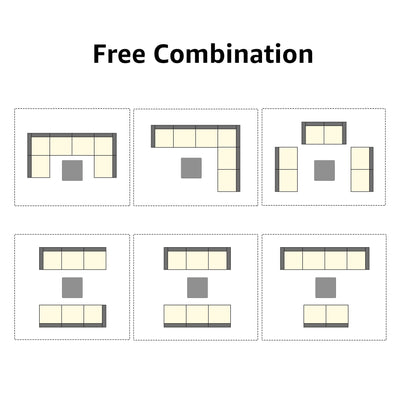 Wicker/ Steel 7-piece Outdoor Cushioned Sectional Sofa Set