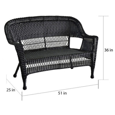 Wicker Patio 4-piece Conversation Set