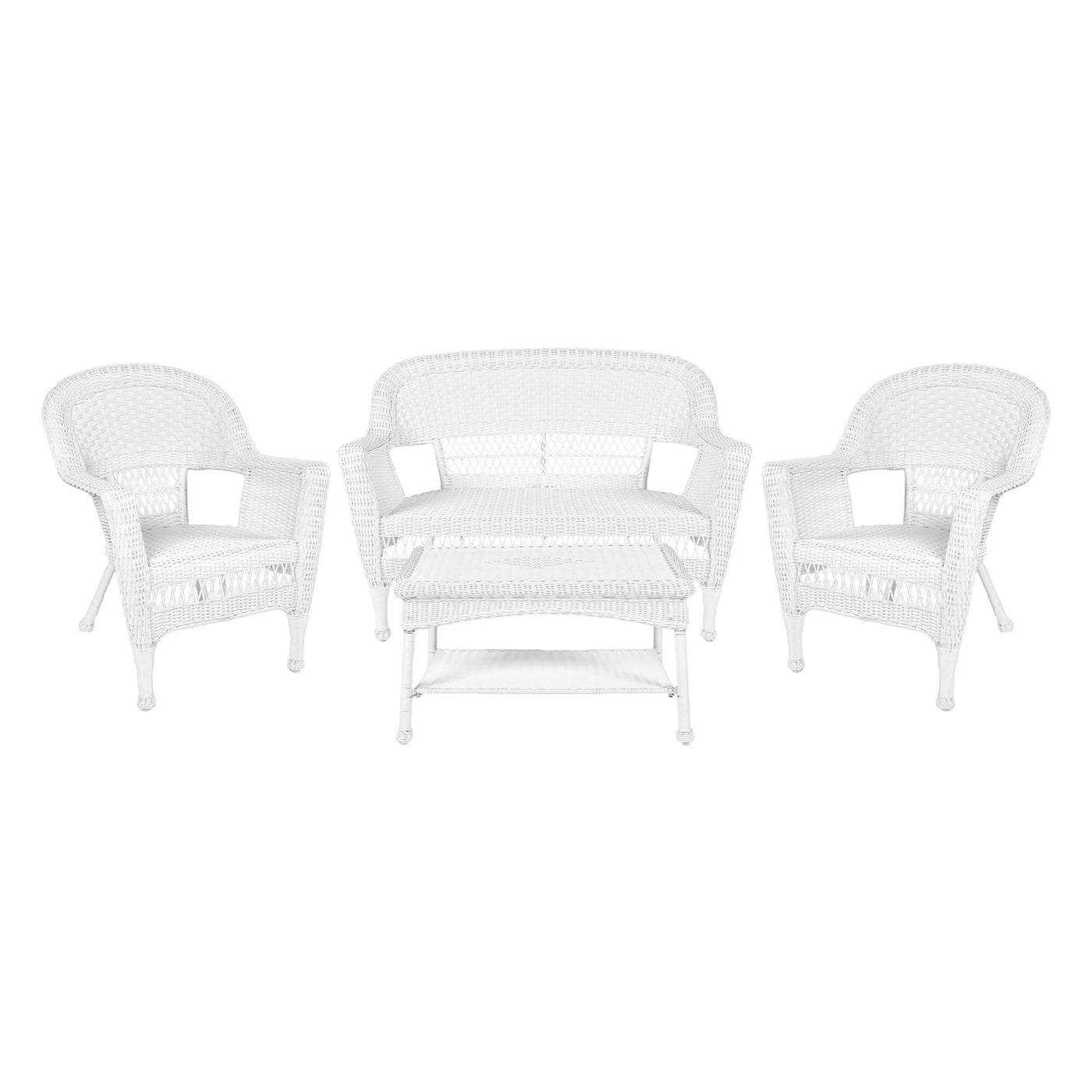 Wicker Patio 4-piece Conversation Set