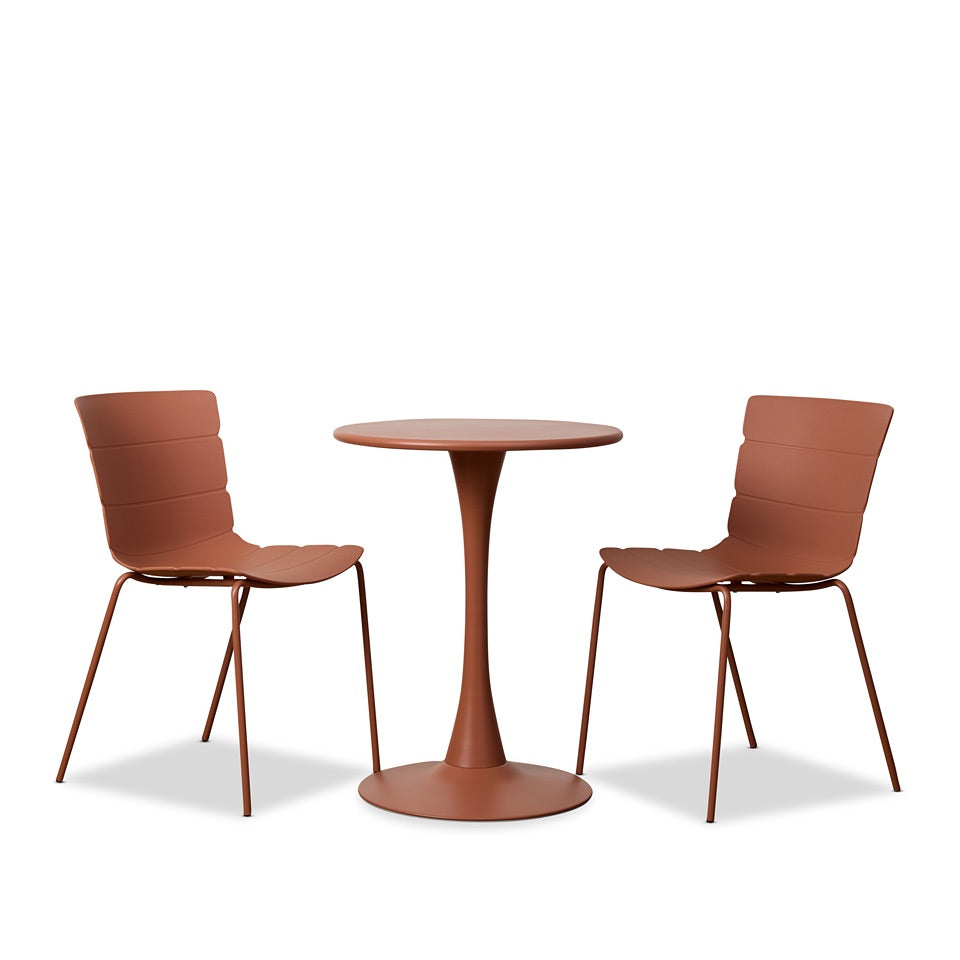 Ravello Outdoor Bistro Three Piece Dining Set Clay