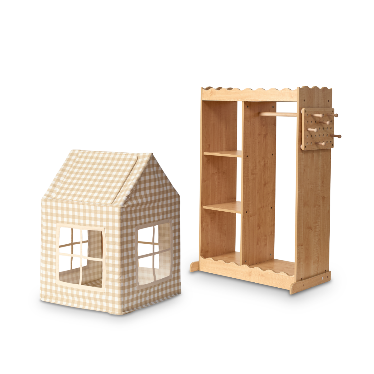 The Play and Pack Up Bundle - Theo Wardrobe and Zoo Toy Storage